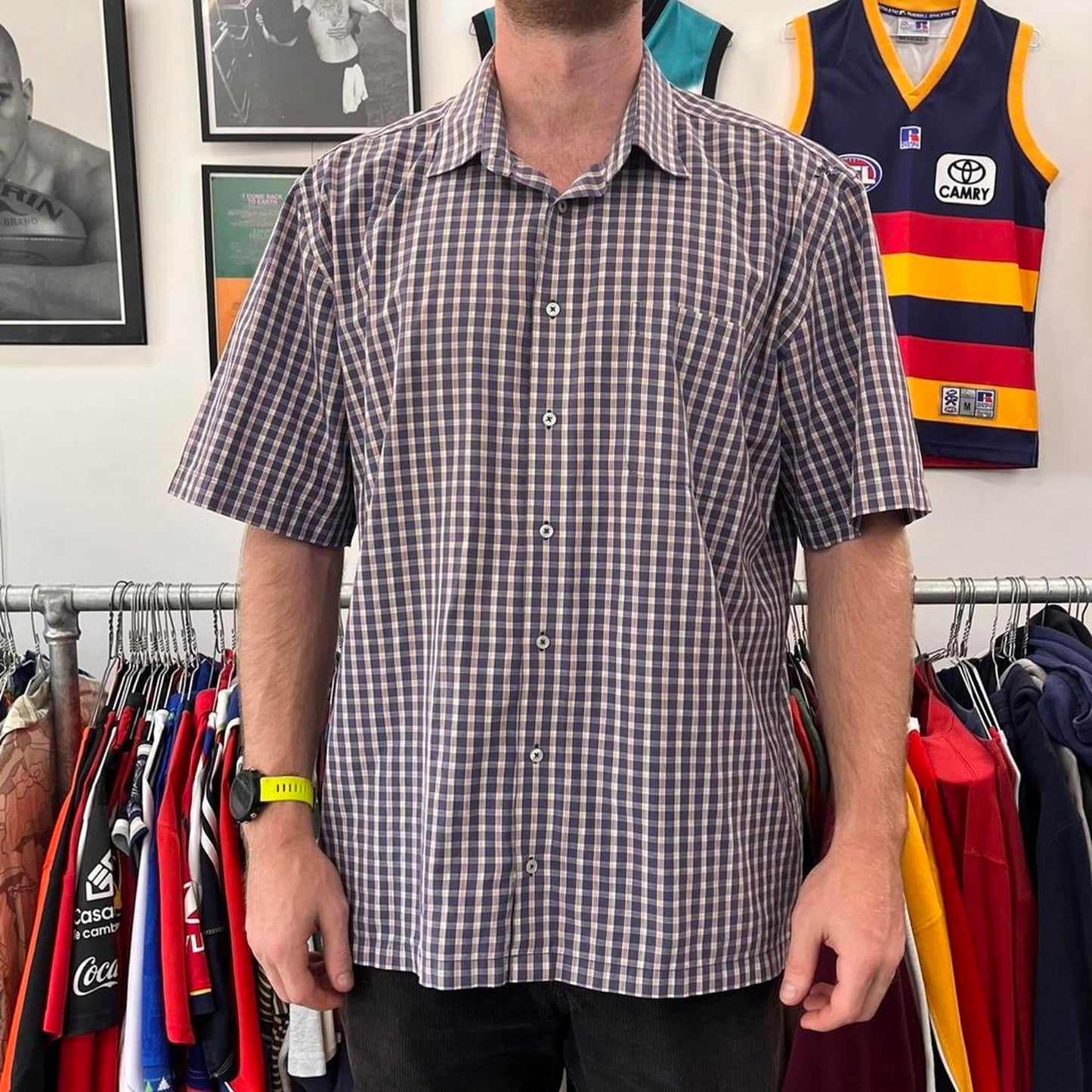 sahara short sleeved button up shirt