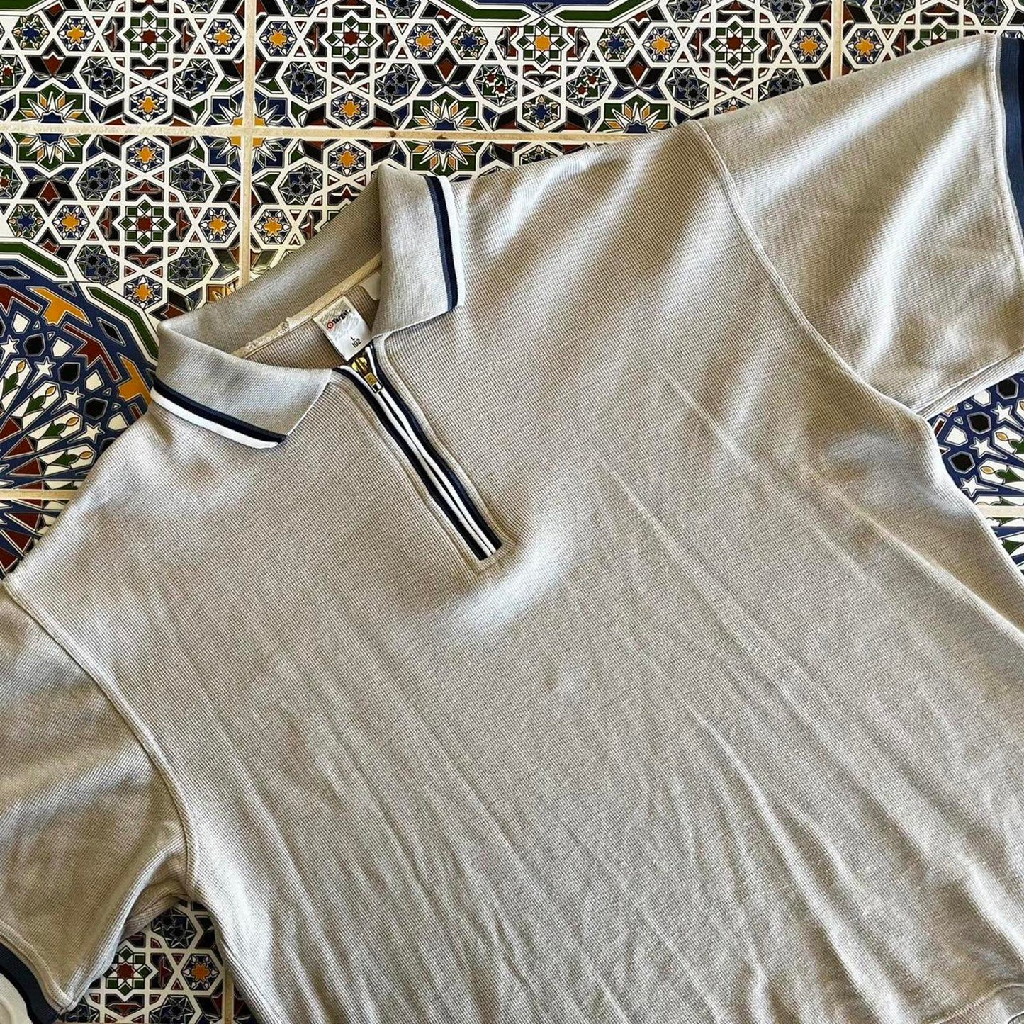 vintage target 1/4 zip up polo