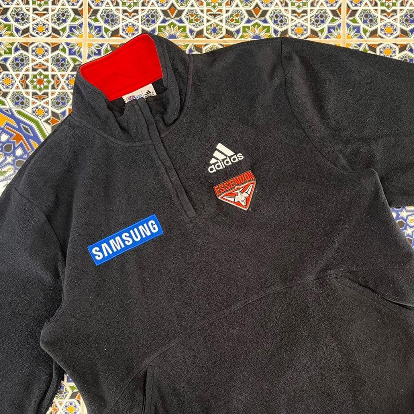 adidas Essendon quarter zip