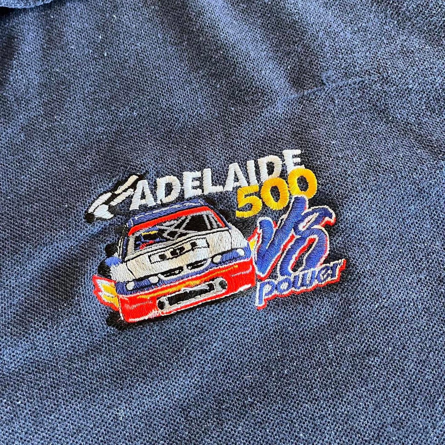 vintage adelaide 500 v8 super cars polo shirt