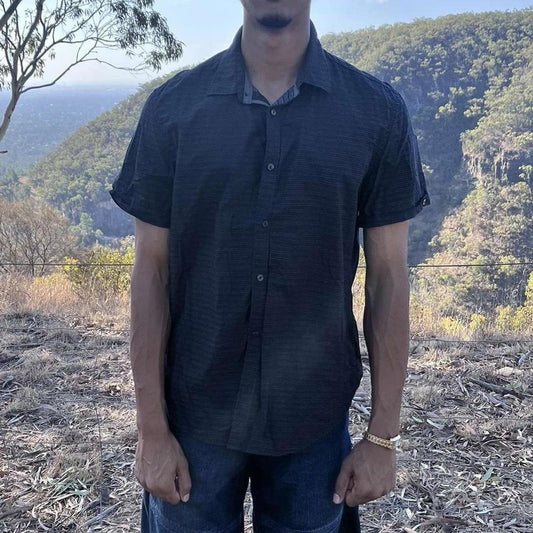 Calvin Klein short sleeved button up shirt