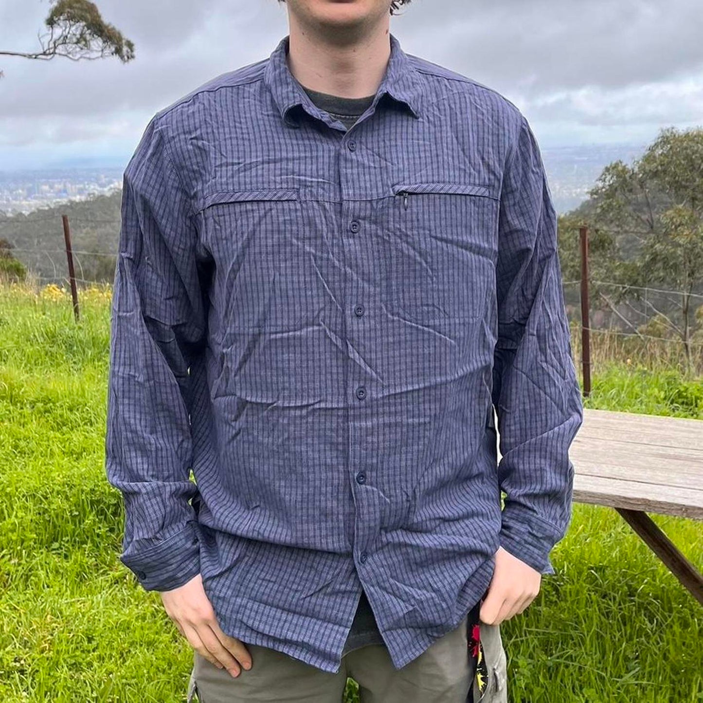 The north face button up shirt