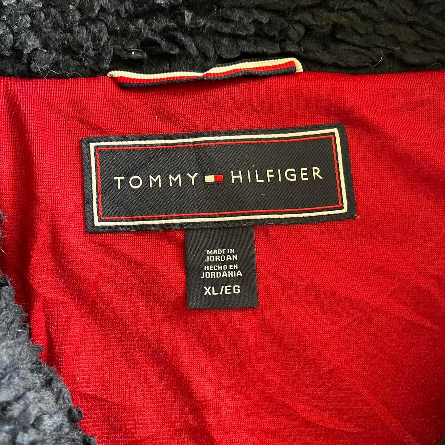 fluffy fleece tommy hilfiger sweater jacket