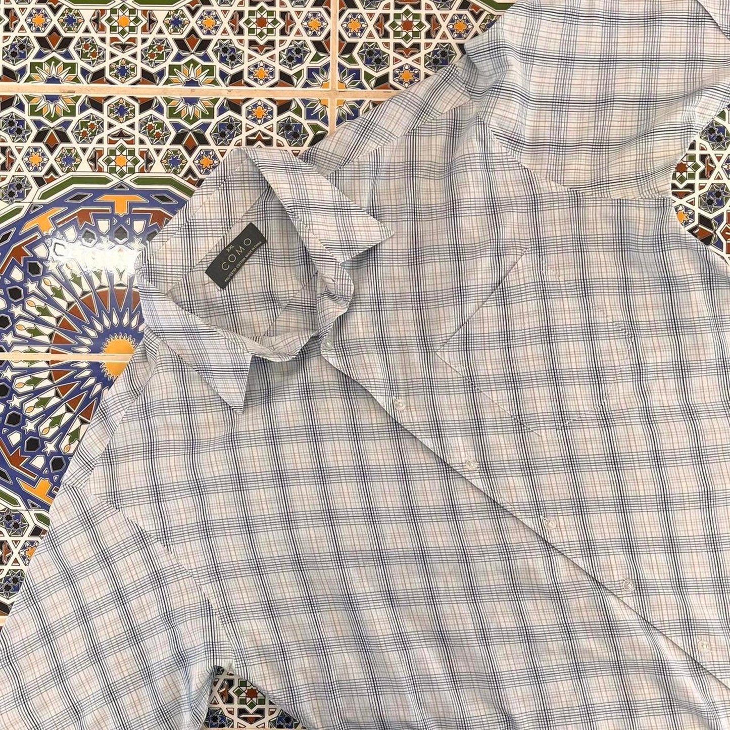 como short sleeved button up shirt