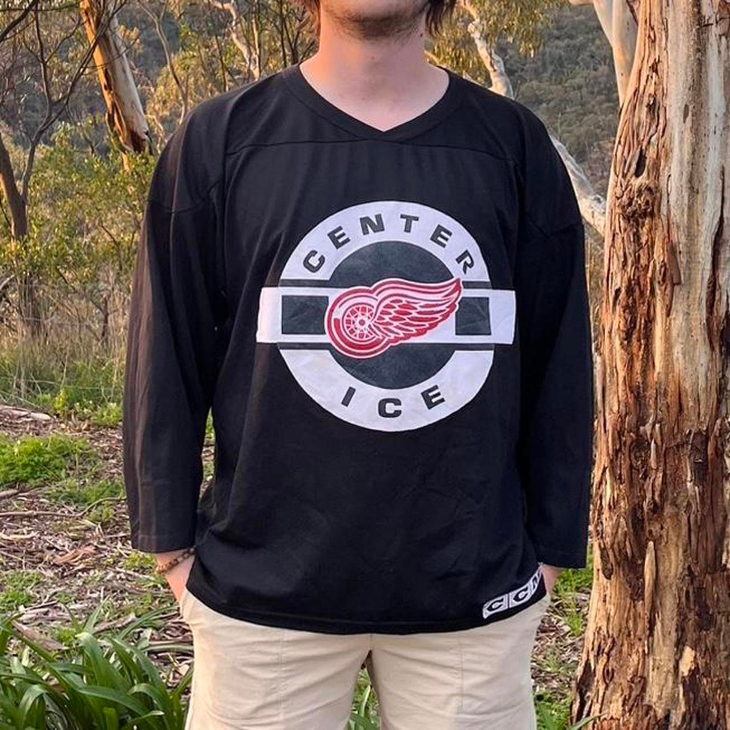 CCM detroit red wings jersey