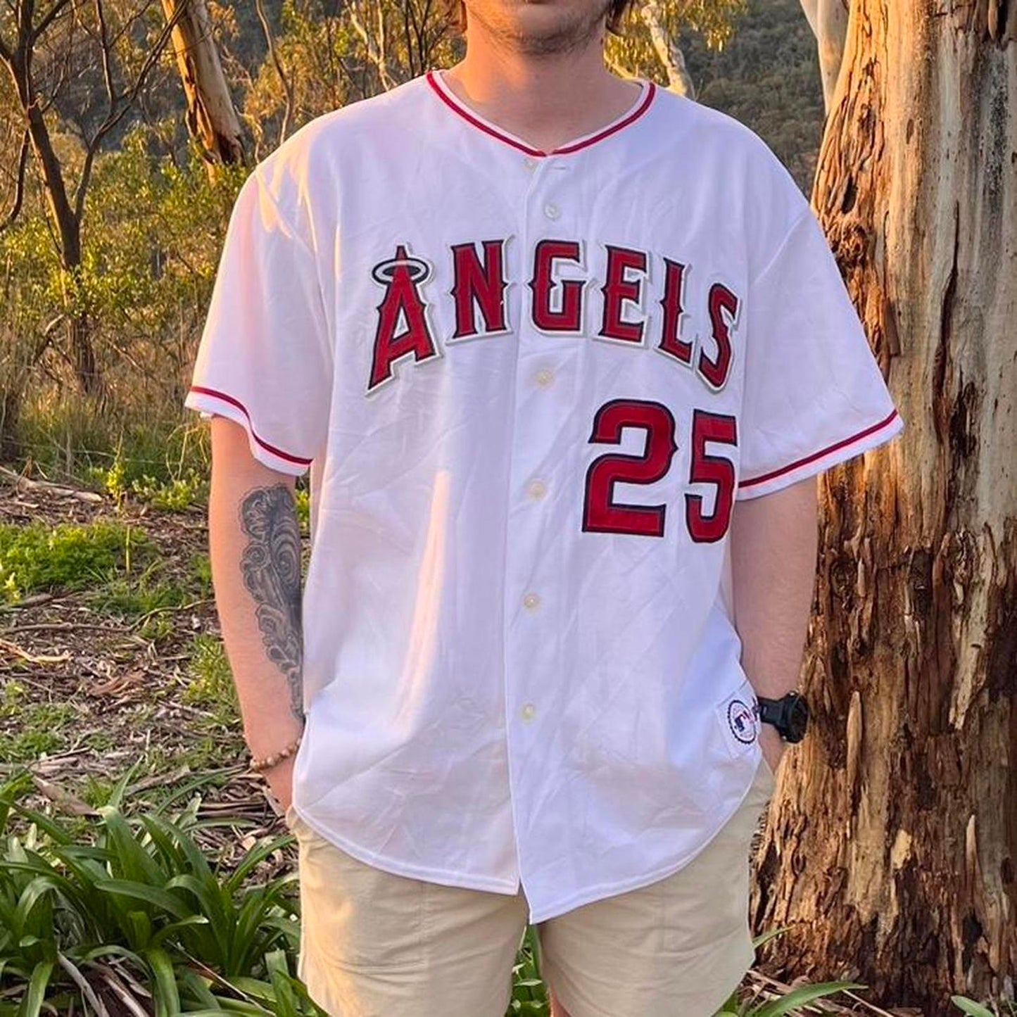 Los Angeles angels majestic baseball jersey