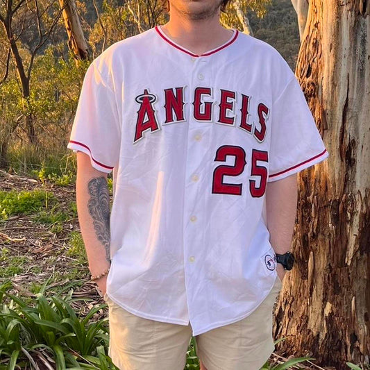 Los Angeles angels majestic baseball jersey