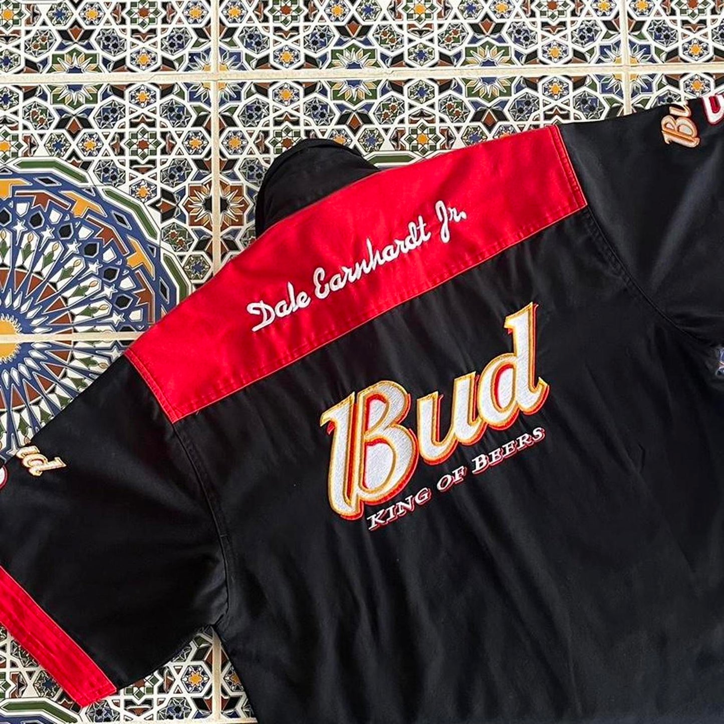 Dale Earnhardt jr Winston cup button up