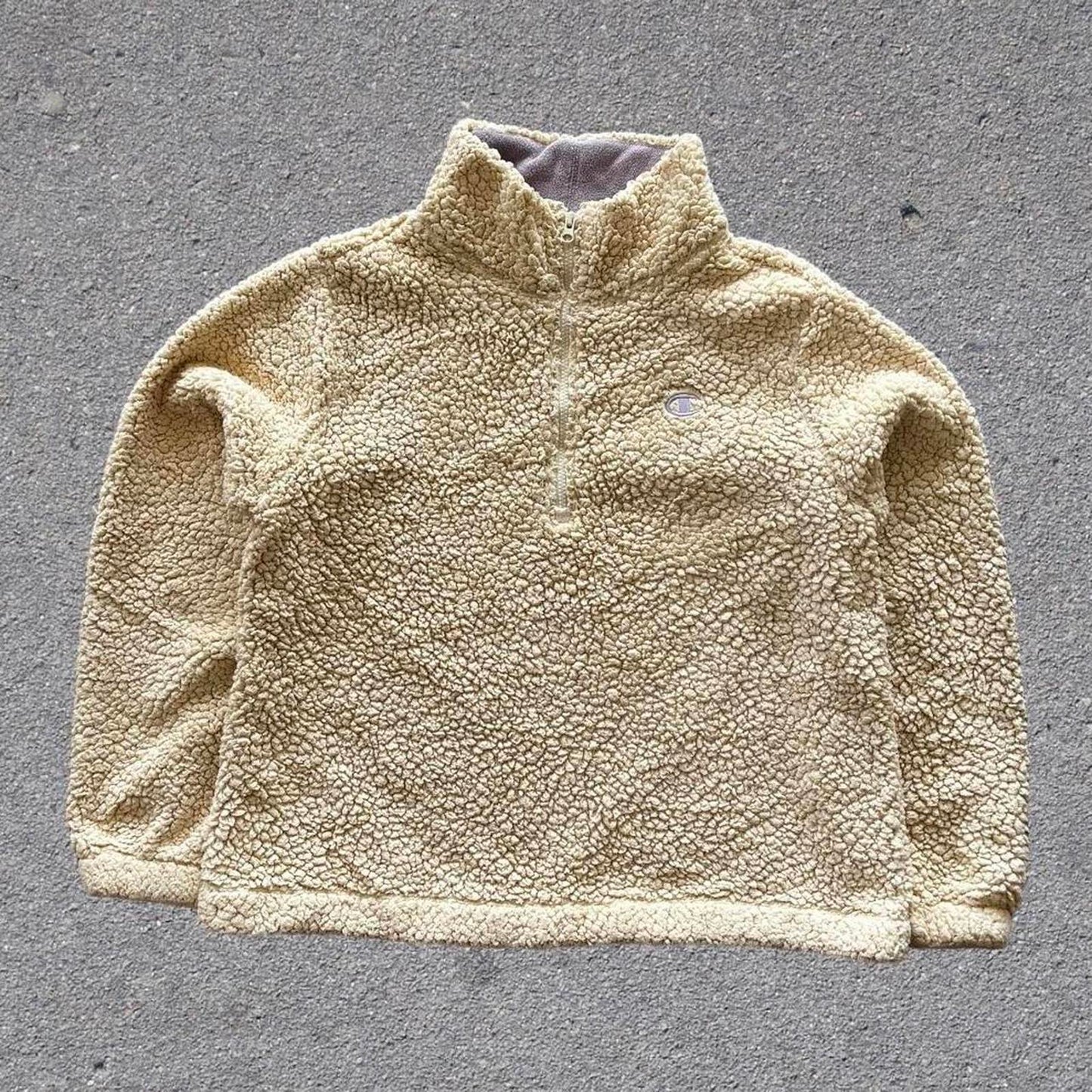 women's champion fleece 1/4 zip jumper