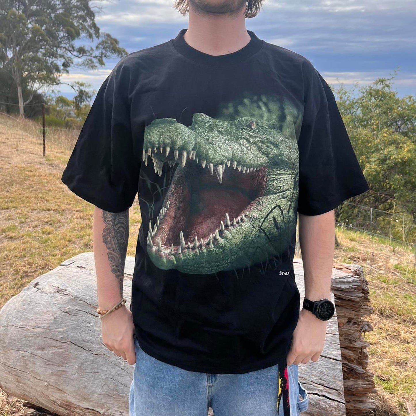 planet earth croc tshirt