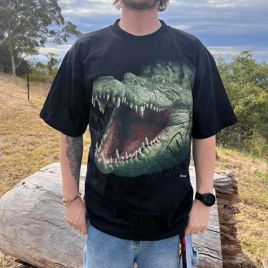 planet earth croc tshirt
