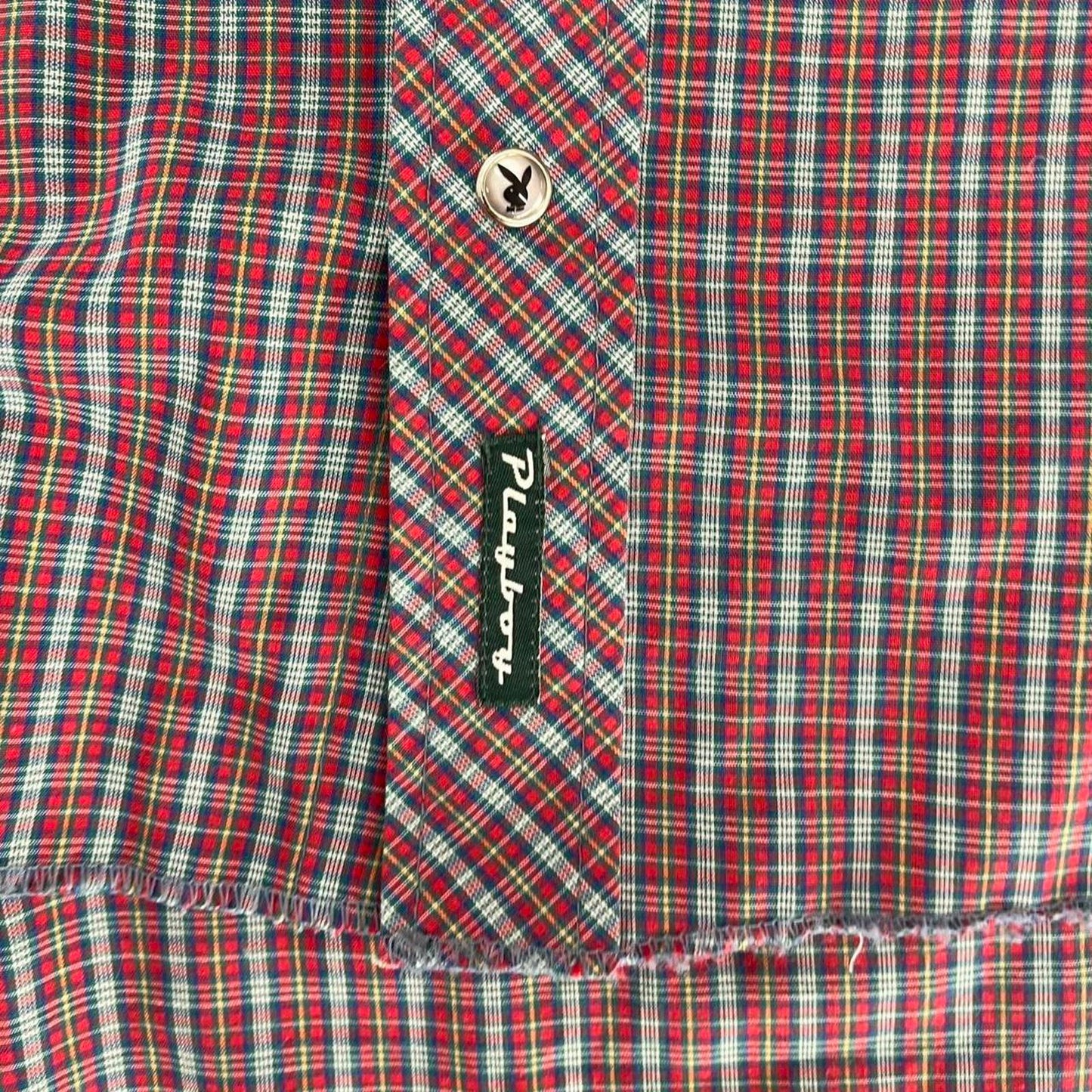 playboy short sleeved button up shirt