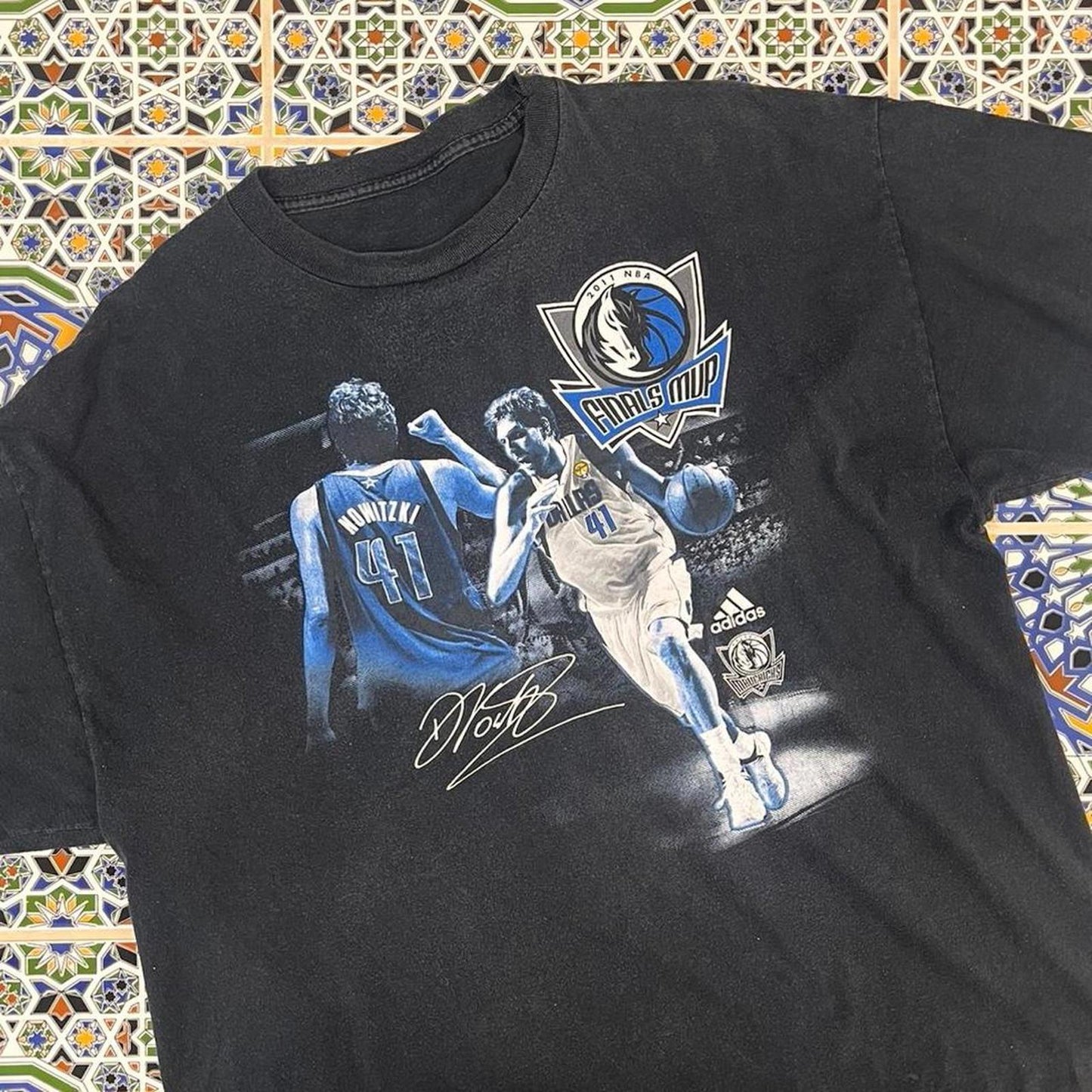 Dallas mavericks adidas tshirt