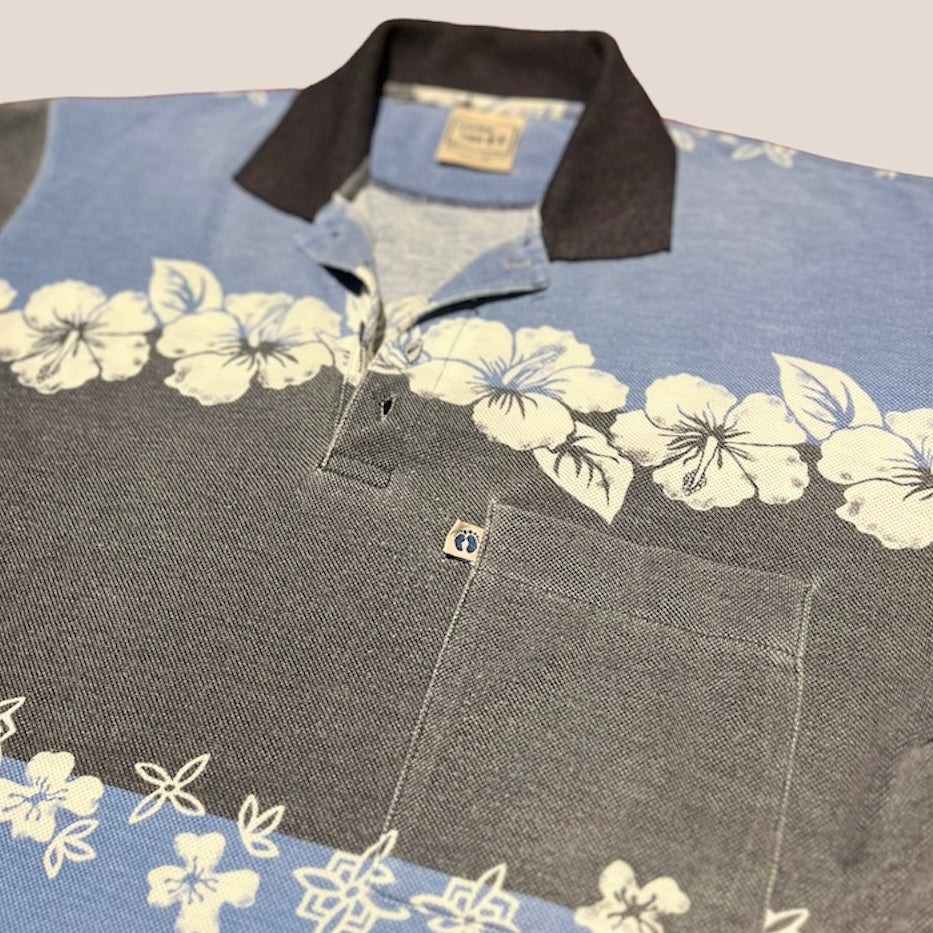 S Hang Ten Hawaiian polo