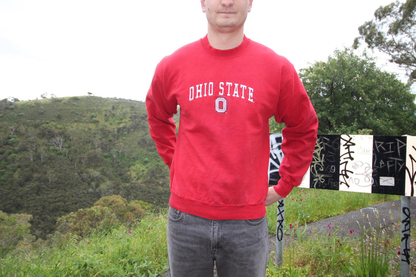 M Ohio State college sweatshirt